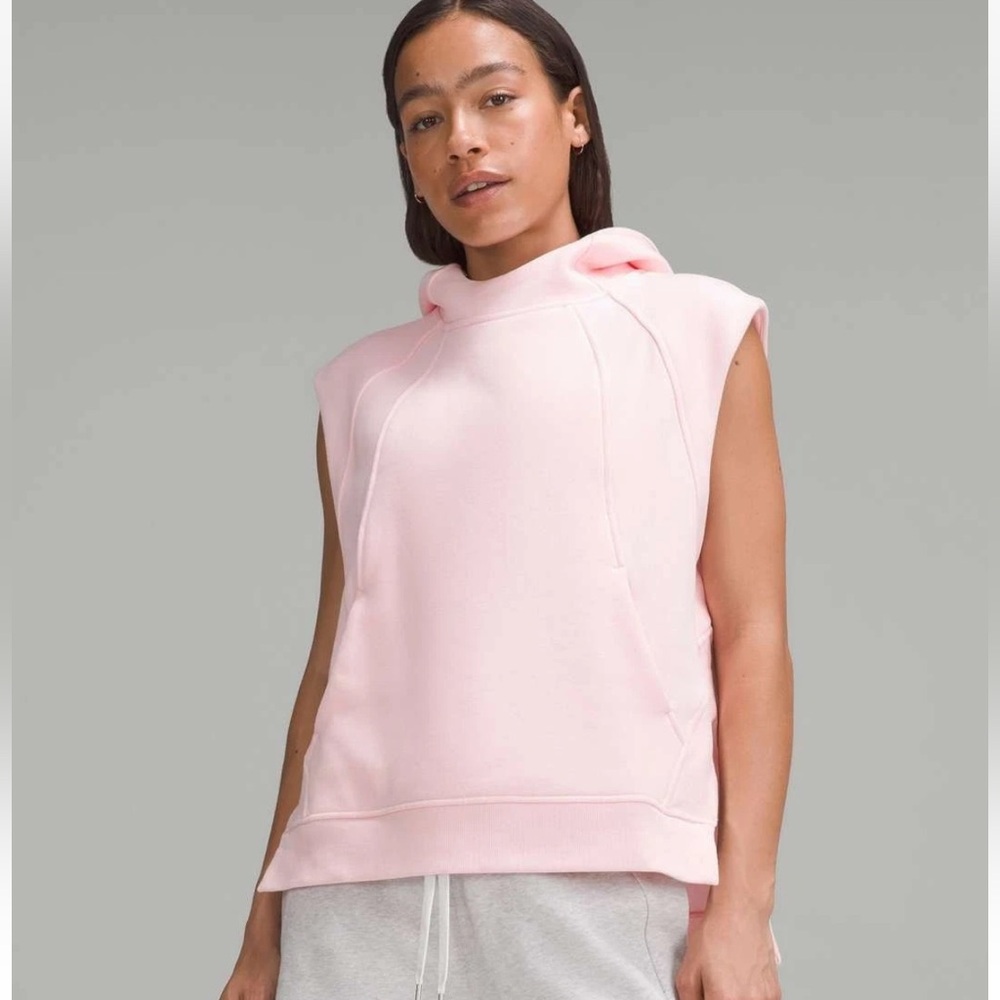 Lululemon Scuba Pullover Sleeveless Hoodie Vest Pink Women’s Sz M-L